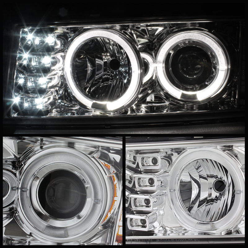 Spyder Chevy Colorado 04-12 Projector Headlights Halogen- LED Halo Chrm PRO-YD-CCO04-HL-C 5074157 5074157 User 1
