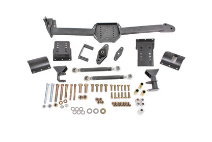 BMR 05-14 S197 Mustang Body Mount Watts Link Rod End/Poly w/ Adj. Axle Clamps - Black Hammertone WL006H WL006H User 1