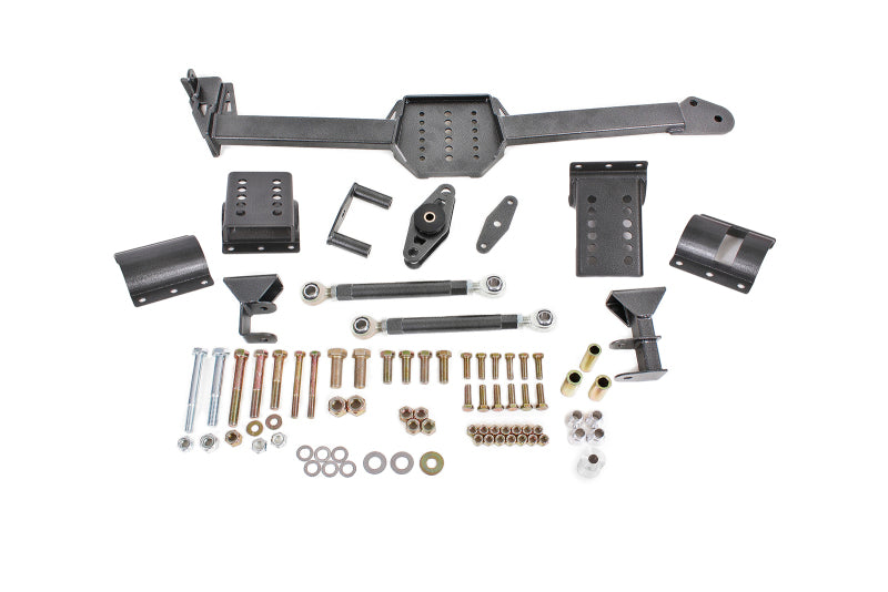 BMR 05-14 S197 Mustang Body Mount Watts Link Rod End/Poly w/ Adj. Axle Clamps - Black Hammertone WL006H WL006H User 1