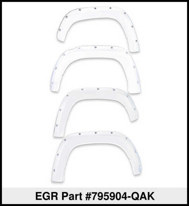 EGR 16+ Nissan Titan XD Bolt-On Look Color Match Fender Flares - Set - Blizzard 795904-QAK 795904-QAK Thumbnail