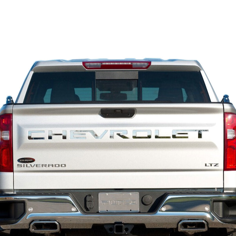 Putco 19-20 Chevy Silverado 1500 - Stainless Steel Tailgate Letters CHEVROLET Chevrolet Letters 55550GM 55550GM Photo - Primary