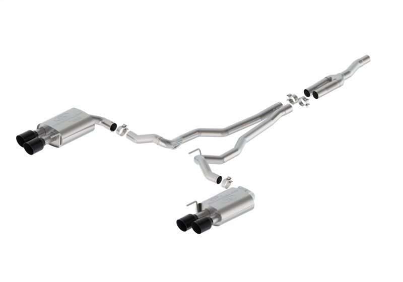 Ford Racing 2024 Mustang 2.3L Touring Non-Active Cat-Back Exhaust w/GT Valance - Black Tip M-5200-M2TBV M-5200-M2TBV Photo - Primary