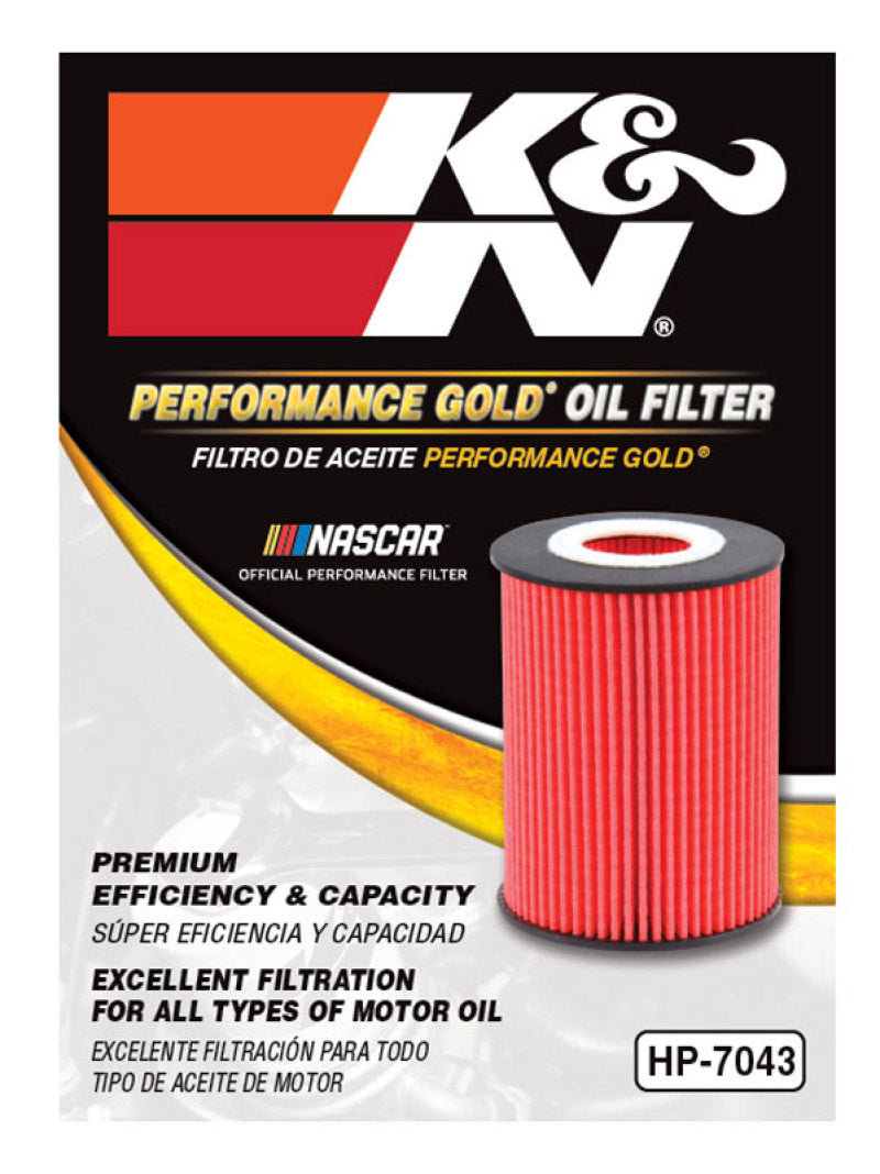 K&N Engineering Oil Filter KNEHP-7043 HP-7043 Photo - in package