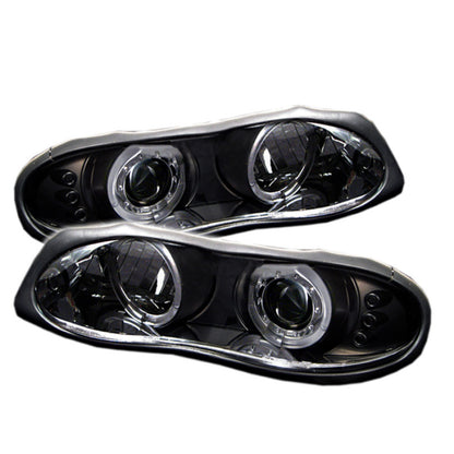 Spyder Chevy Camaro 98-02 Projector Headlights LED Halo LED Blk - Low H1 PRO-YD-CCAM98-HL-BK 5009234 5009234 Photo - Primary