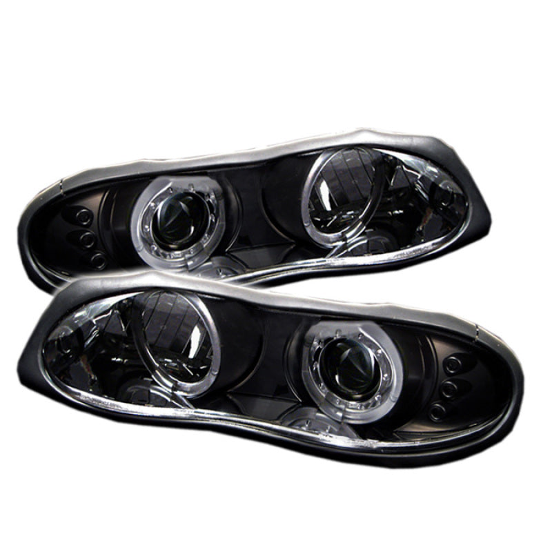 Spyder Chevy Camaro 98-02 Projector Headlights LED Halo LED Blk - Low H1 PRO-YD-CCAM98-HL-BK 5009234 5009234 Photo - Primary