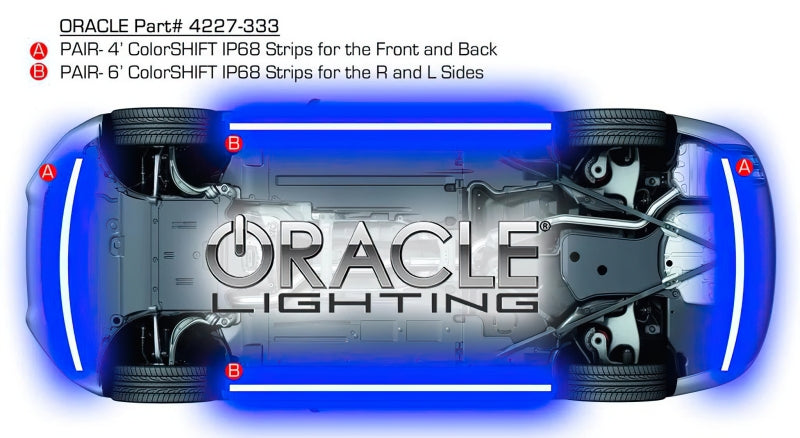 ORACLE Lighting Oracle Universal LED Underbody Kit - ColorSHIFT 4227-333 4227-333 Installation Instructions