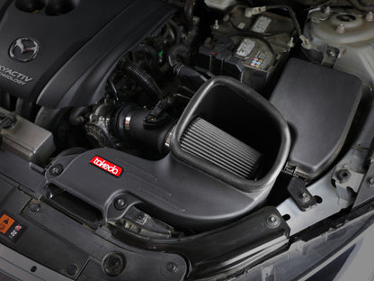 aFe Takeda Stage-2 Pro Dry S Cold Air Intake System 14-18 Mazda 3 L4-2.0L (Black) 56-10020D 56-10020D Photo - Mounted