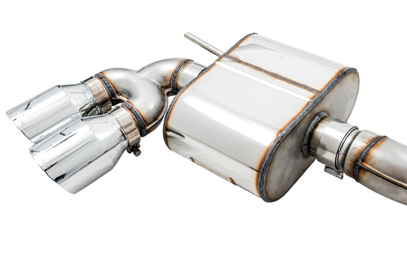 AWE Tuning Mk7 Golf R SwitchPath Exhaust w/Chrome Silver Tips 102mm 3025-42064 3025-42064 Photo - Close Up