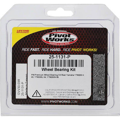 Pivot Works Yamaha Wheel Bearing Kit Premium Bearings 25-1131-P 25-1131-P Photo - Primary