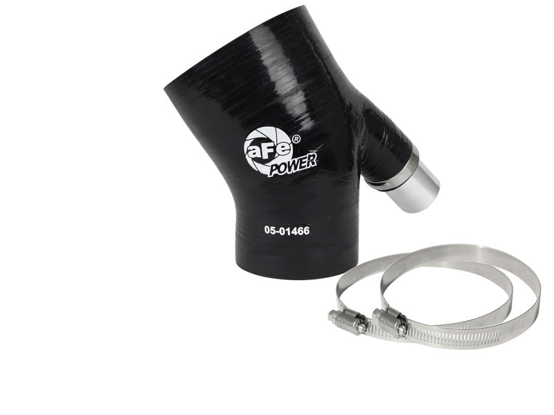aFe MagnumFORCE Coupling Kit 3in ID x 2/14in x 35deg Elbow Reducing Coupler w. Vent - Black 59-00107 59-00107 Photo - Primary