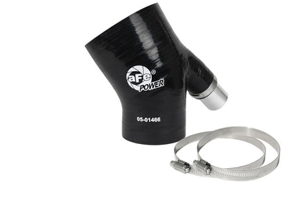aFe MagnumFORCE Coupling Kit 3in ID x 2/14in x 35deg Elbow Reducing Coupler w. Vent - Black 59-00107 59-00107 Photo - Primary