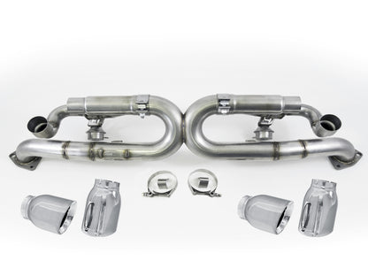 AWE Tuning Porsche 991 SwitchPath Exhaust for Non-PSE Cars Chrome Silver Tips 3025-42012 3025-42012 Photo - Primary