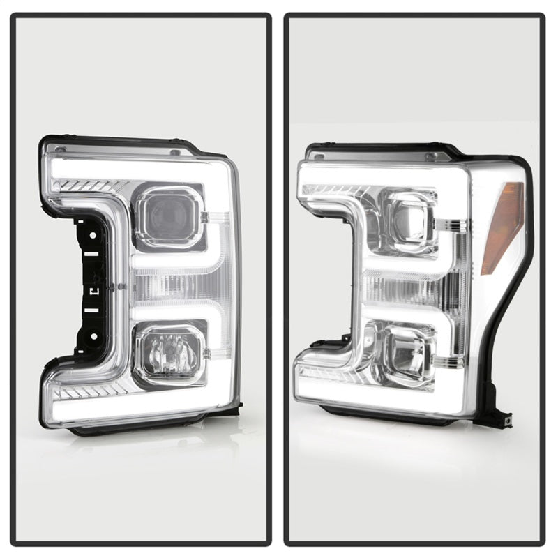 Spyder 17-18 Ford F250/F350/F450 Halogen Model Only -White Light Bar- Chrome- PRO-YD-FS17HALSI-C 5087843 5087843 Photo - Unmounted