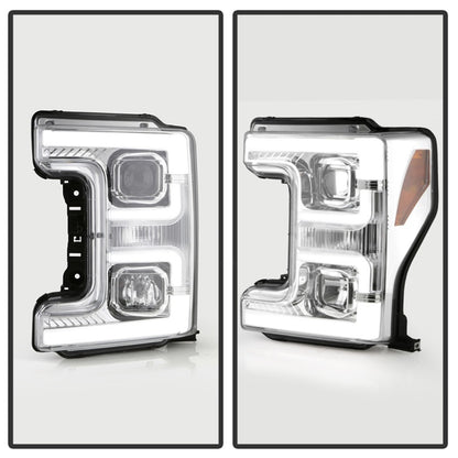 Spyder 17-18 Ford F250/F350/F450 Halogen Model Only -White Light Bar- Chrome- PRO-YD-FS17HALSI-C 5087843 5087843 Photo - Unmounted