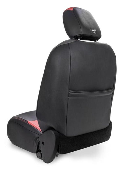 PRP Seats PRP Jeep Wrangler JL Front Seat Covers - 2 door- with Molle Back (Pair) - Black/Teal B038-09 B038-09 Photo - Close Up