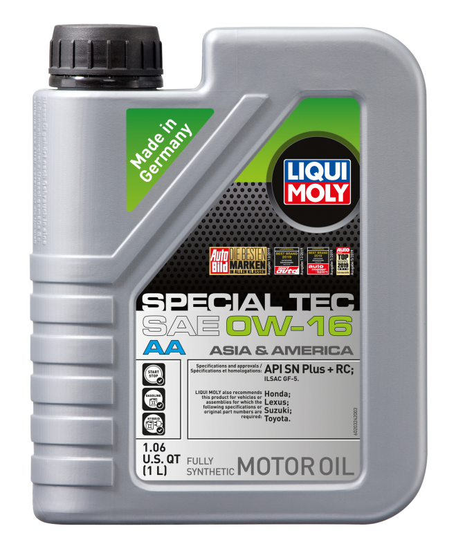 LIQUI MOLY 1L Special Tec AA Motor Oil SAE 0W16 20324 20324 Photo - out of package