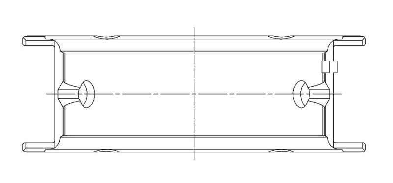ACL Race Series Main Bearings Mitsubishi 4 1997-2350cc Size: STD 5M1186H-STD Technical Drawing