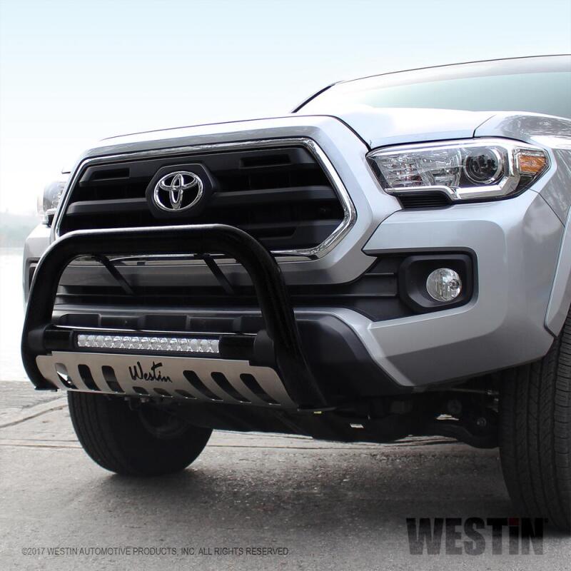 Westin 2016-2018 Toyota Tacoma Ultimate LED Bull Bar - Textured Black 32-3885L 32-3885L Photo - Mounted