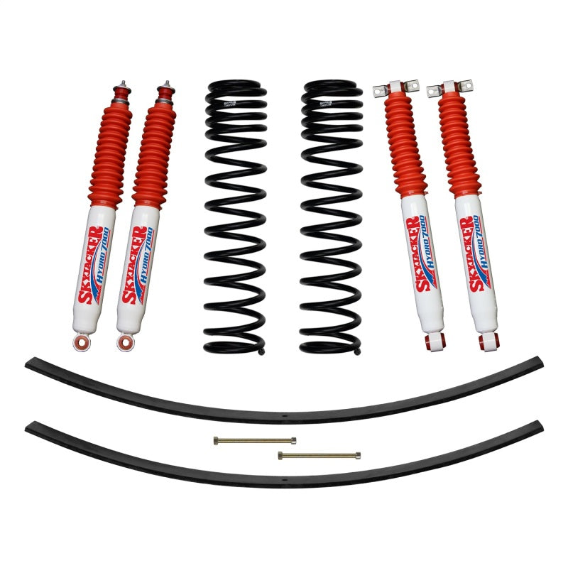 Skyjacker 84-01 XJ 3in FR Dual Rate Long Coil Suspension Kit w/ RR Add-A-Leafs/Hydro 7000 Shocks JC301BPHLT JC301BPHLT Photo - Primary