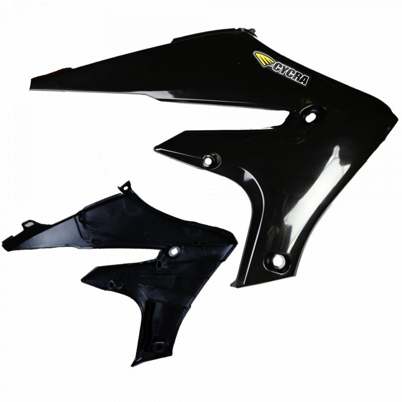 Cycra 20-24 Yamaha WR250F Powerflow Radiator Shrouds Black 1CYC-1784-12 1CYC-1784-12 Photo - Primary