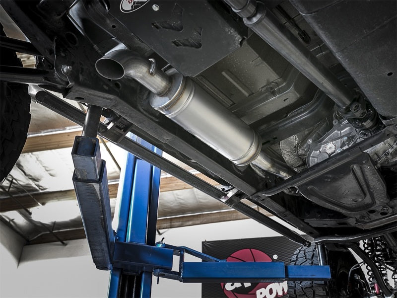 aFe Cat-Back Exhaust System ROCK BASHER 2-1/2in to 3in 409 Stainless Steel 49-48069 Photo - Mounted