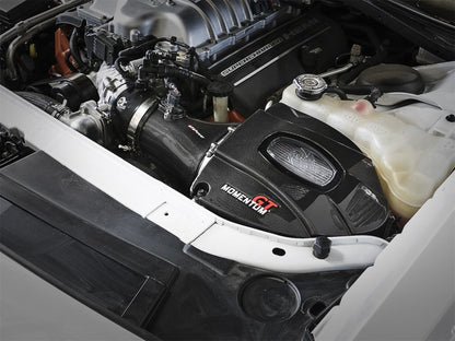 aFe Momentum GT Black Series Carbon Fiber Cold Air Intake System Dodge 52-72204-CF Photo - Mounted