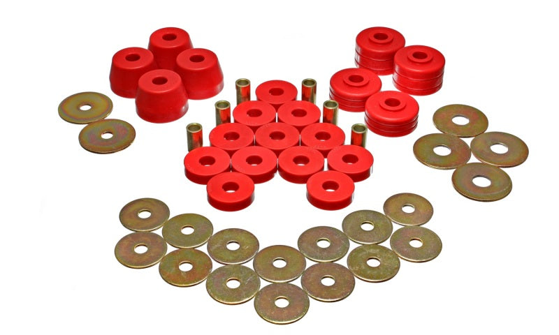 Energy Suspension Body Mount Set Red Dodge Ramcharger All 1974-1993 5.4102R Photo - Primary