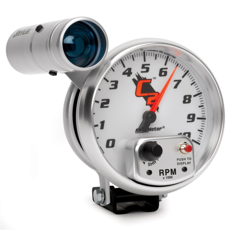 Autometer Gauge, Tachometer, 5", 10K Rpm, Pedestal W/ Ext. Shift-Lite, C2 7299 User 4