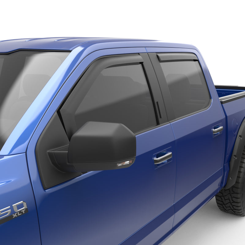 EGR 15+ Ford F150 Super Cab In-Channel Window Visors - Set of 4 - Matte (573475) 573475 573475 Photo - Primary