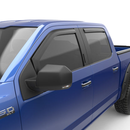 EGR 15+ Ford F150 Super Cab In-Channel Window Visors - Set of 4 - Matte (573475) 573475 573475 Photo - Primary