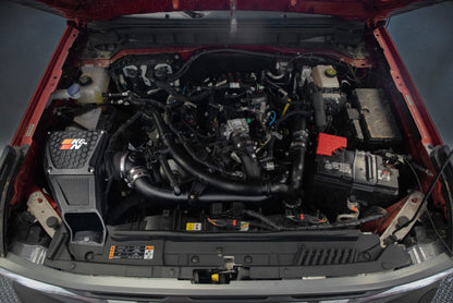 K&N Engineering K&N 21-23 Ford Bronco 2.7L V6 F/I Dryflow Performance Air Intake System 30-2619 30-2619 Photo - Mounted