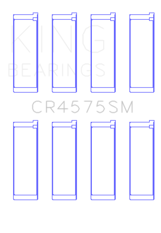 King Engine Bearings King Hyundai i30 G4FC (Size +.25mm) Connecting Rod Bearing Set CR4575SM0.25 CR4575SM0.25 Photo - Primary