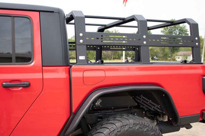 Fishbone Offroad 20+ Jeep Gladiator Bed Rack Full Tackle Rack - Black Powdercoat FB21219 FB21219 Photo - lifestyle view