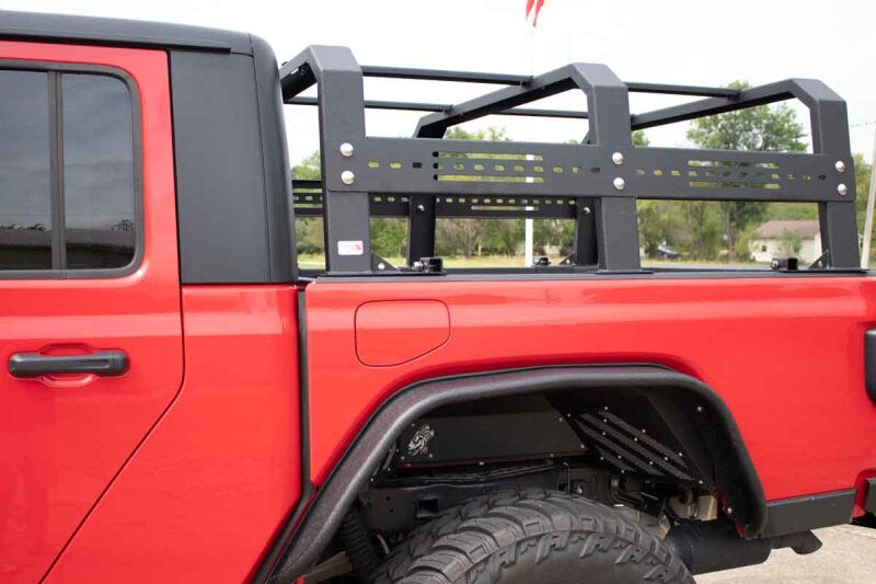 Fishbone Offroad 20+ Jeep Gladiator Bed Rack Full Tackle Rack - Black Powdercoat FB21219 FB21219 Photo - lifestyle view