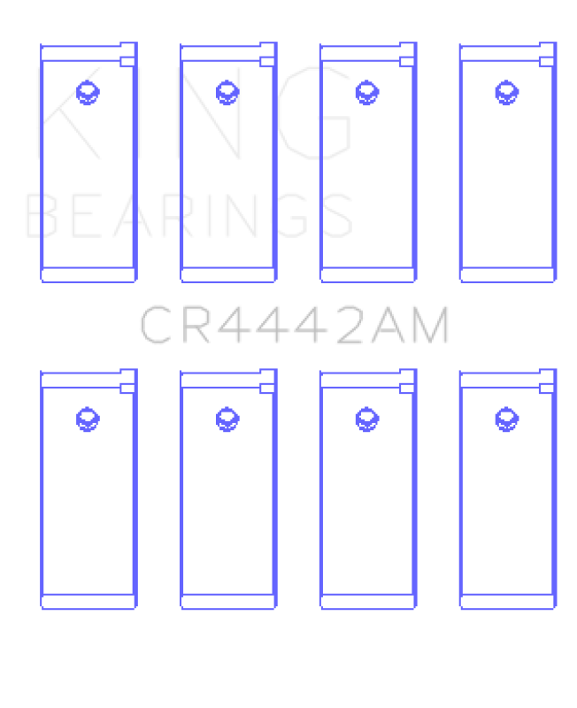 King Engine Bearings Datsun A12/(Size +0.25mm) Connecting Rod Bearing Set CR4442AM0.25 CR4442AM0.25 Photo - Primary