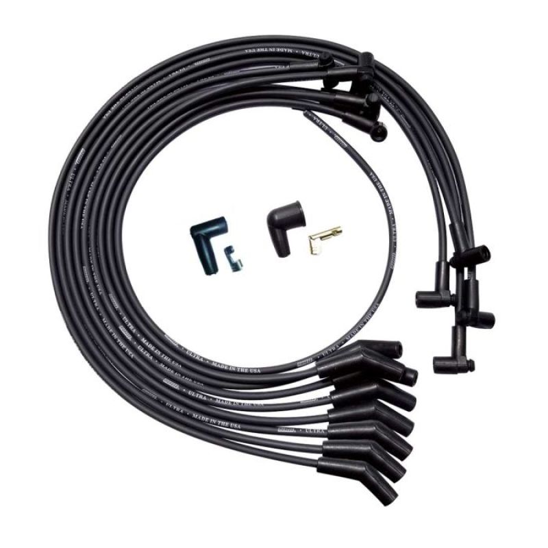 Moroso SBC Under Header Unsleeved Ultra Spark Plug Wire Set - Black 51030 51030 User 1