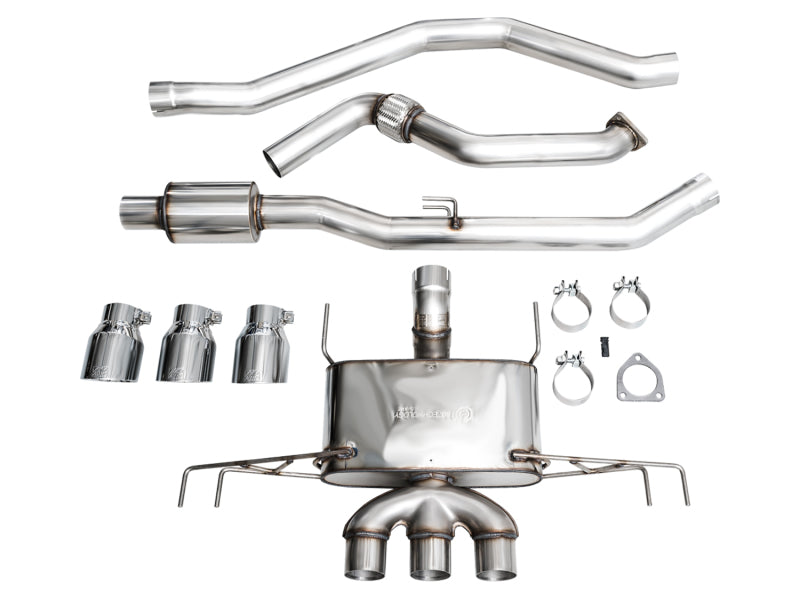 AWE Tuning 2023 Honda Civic Type R FL5 Touring Edition Exhaust w/ Triple Chrome Silver Tips 3015-52287 3015-52287 Photo - out of package