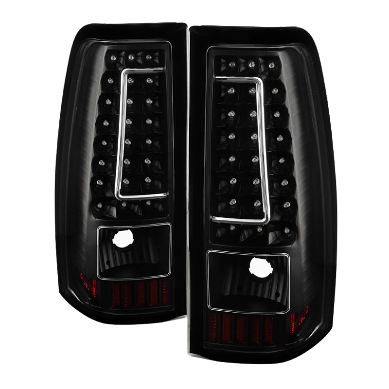 SPYDER Xtune Chevy Silverado 1500-2500-3500 03-06 C-Shape LED Tail Lights Black ALT-ON-CS03-G2-LED-BK 5081261 5081261 Photo - Primary