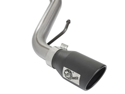 aFe Scorpion 2-1/2in Aluminized Steel Cat-Back Exhaust System w/Black Tip 49-06039-B Photo - Unmounted