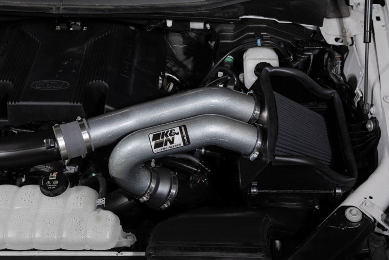 K&N Engineering K&N 15-23 Ford F-150 (Incl. Raptor) 2.7L/3.5L V6 Performance Air Intake System 30-2617KC 30-2617KC Photo - Mounted