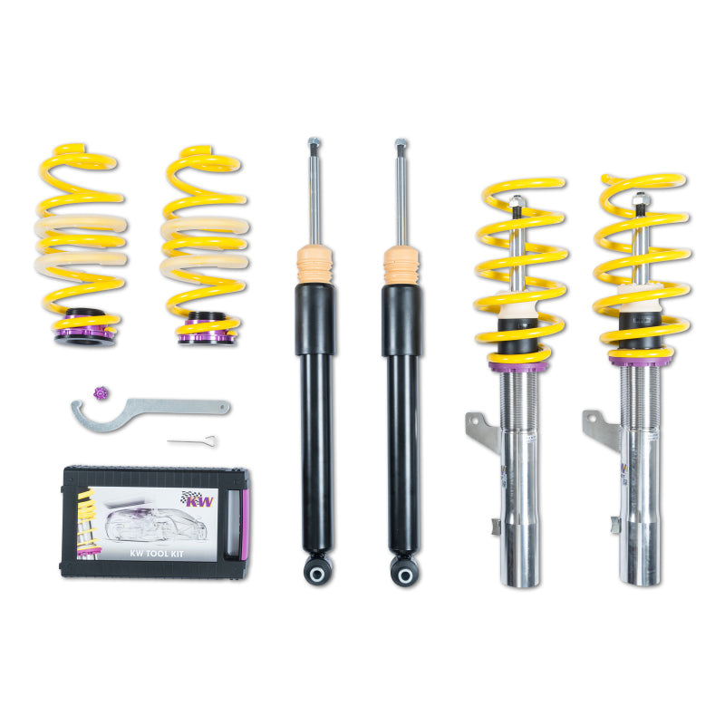 KW Coilover Kit V1 Volkswagen Golf VII R w/o DCC 102800CB 102800CB Photo - Primary