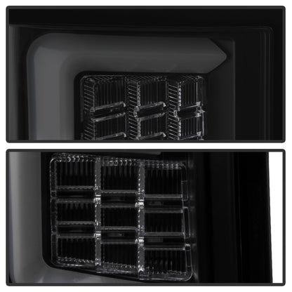 Spyder 07-10 Jeep Grand Cherokee Light Bar LED Tail Lights - Black Smoke ALT-YD-JGC07V2-LB-BSM 5086662 5086662 Photo - Unmounted