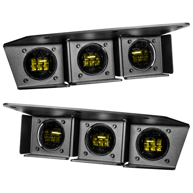 ORACLE Lighting 21-22 Ford Bronco Triple LED Fog Light Kit for Steel Bumper - Yellow 5890-006 5890-006 Photo - Primary