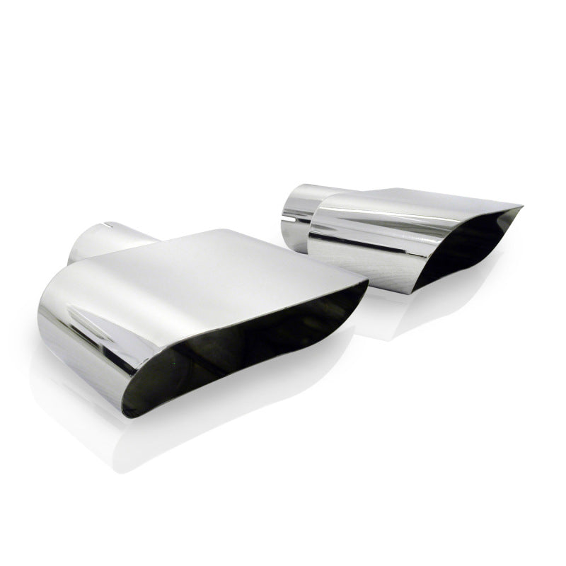 Stainless Works Wide Oval C4 Corvette 2-1/2in Inlet Tips (priced per pair) 784250 784250 Photo - Primary