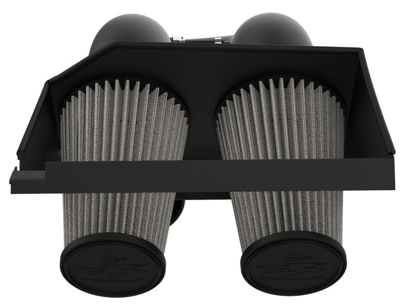 aFe Magnum Force Dual 3-1/2" Stage-2 XP Pro DRY S Cold Air Intake System 51-12972-B Photo - Unmounted
