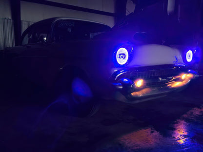 ORACLE Lighting Oracle Pre-Installed Lights 7 IN. Sealed Beam - Blue Halo 6905-002 6905-002 Photo - lifestyle view