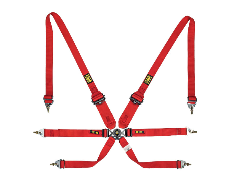 OMP Safety Harness One 2In Endurance Red Pull Down - (Fia 8853-2016) DA0-0205-A02-061 DA0-0205-A02-061 Photo - Primary