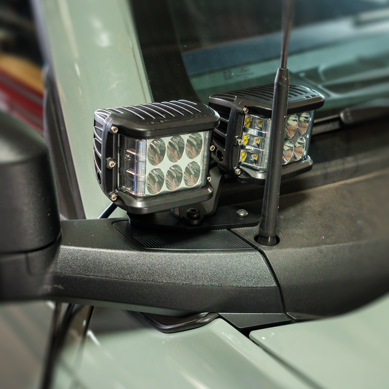 Cali Raised LED Cali Raised 2021+ Ford Raptor Ditch Light Mount Kit - 2 27W Side Projecting Led Pods/2 27W Side CR4033 CR4033 Photo - Primary