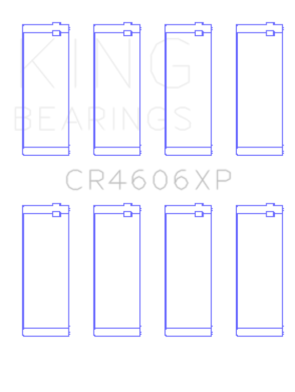 King Engine Bearings King Saab B204/B205/B234/B235 (Size STD) Performance Rod Bearing Set CR4606XP CR4606XP Photo - Primary