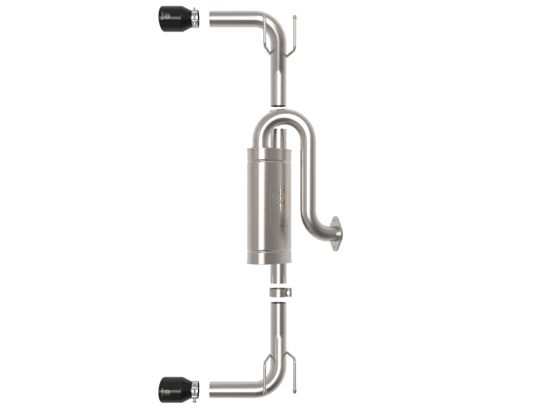 aFe 19-22 Mazda 3 L4 2.5L Takeda 3in to 2-1/2in 304 Stainless Steel Axle-Back Exhaust w/ Black Tip 49-37023-B 49-37023-B Photo - Unmounted